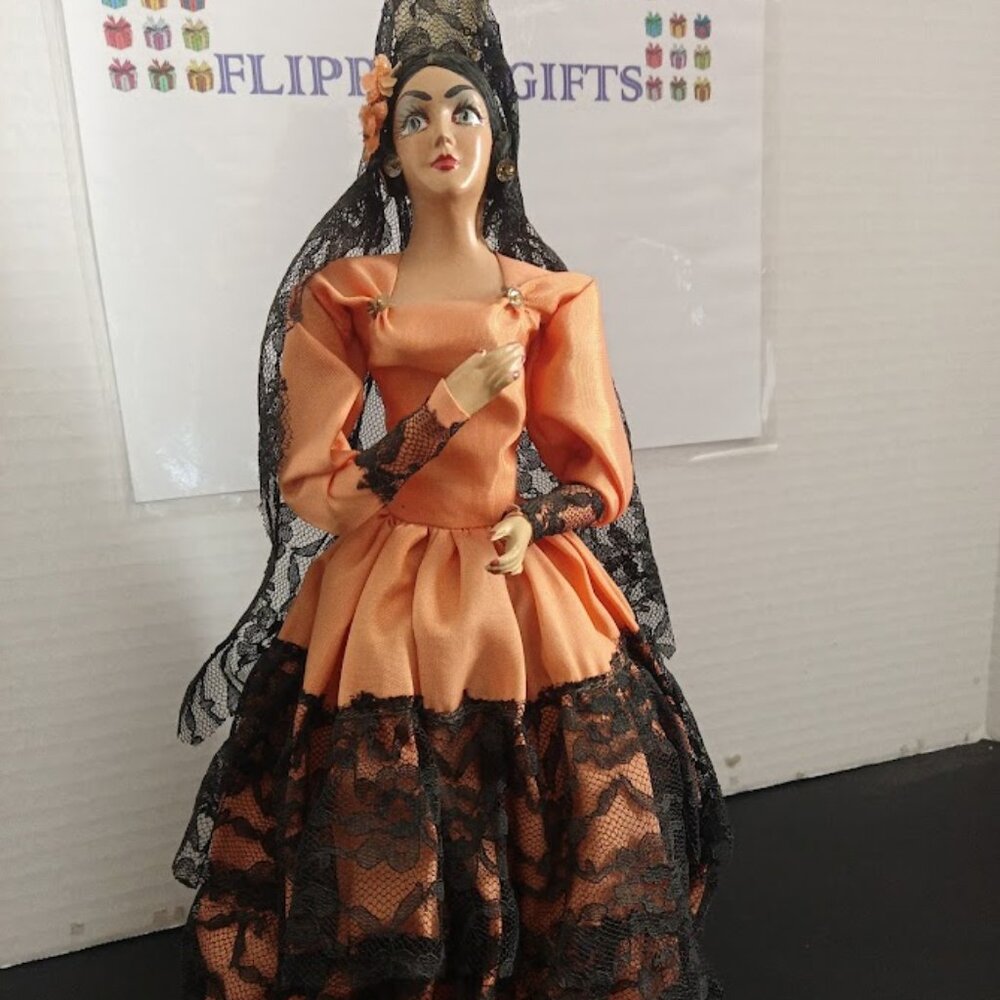 Vintage Spanish Flamenco Dancer Doll